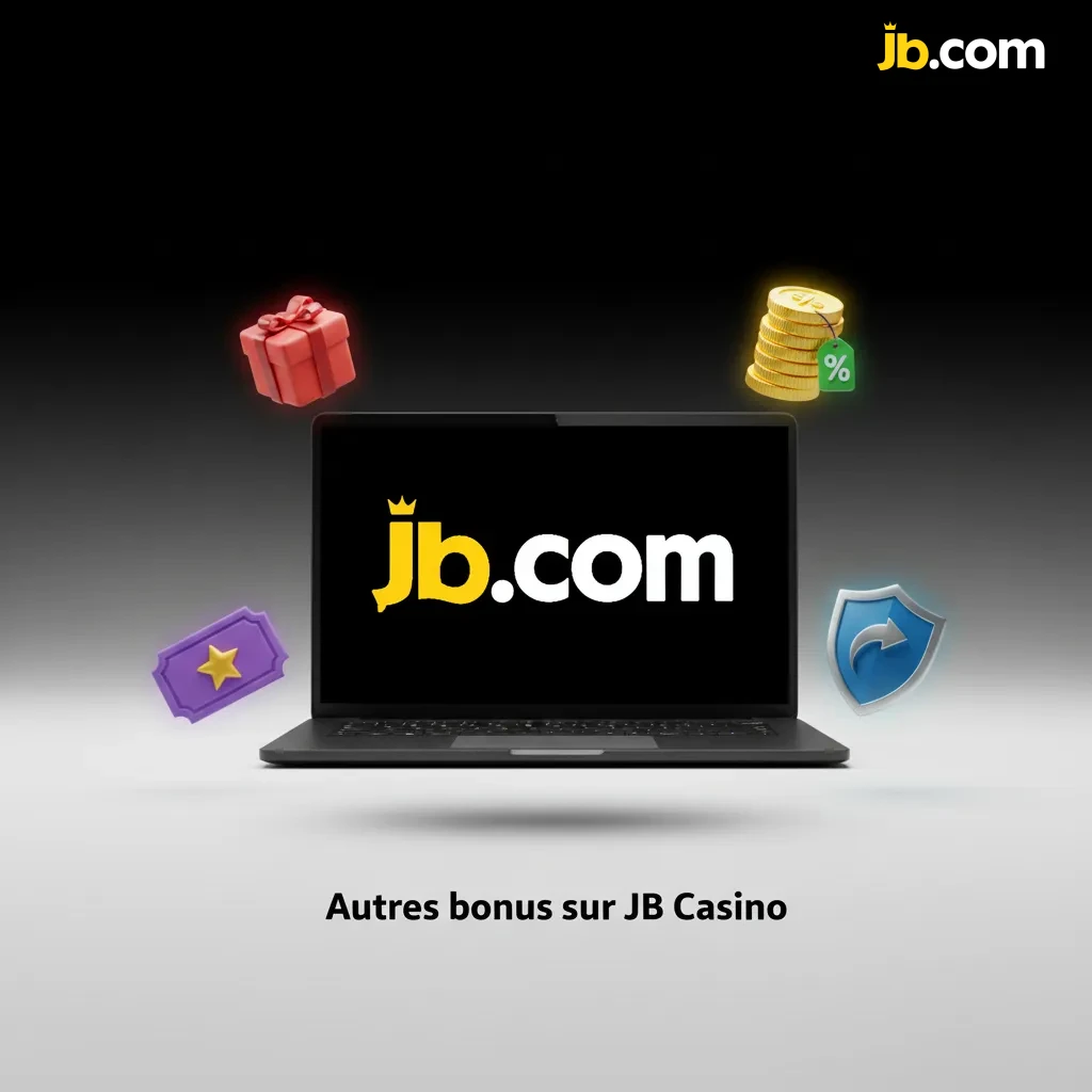 Autres bonus JB Casino: rechargement, cashback hebdo, tours gratuits thématiques, programme VIP.