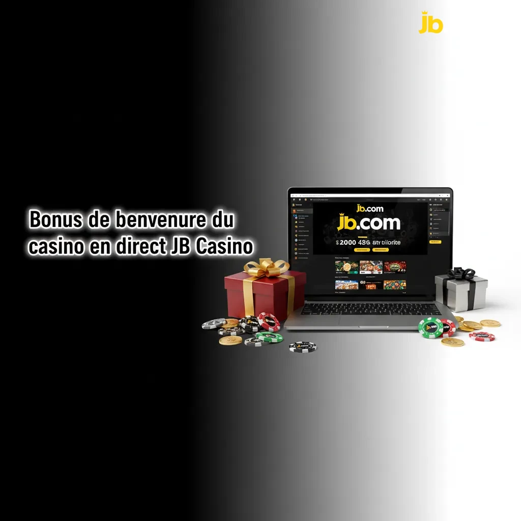 Bannière JB Casino live: bonus 120% + 100 tours gratuits sur 1er dépôt, Cameroun; dépôt min 5 000 XAF, validité 7 jours
