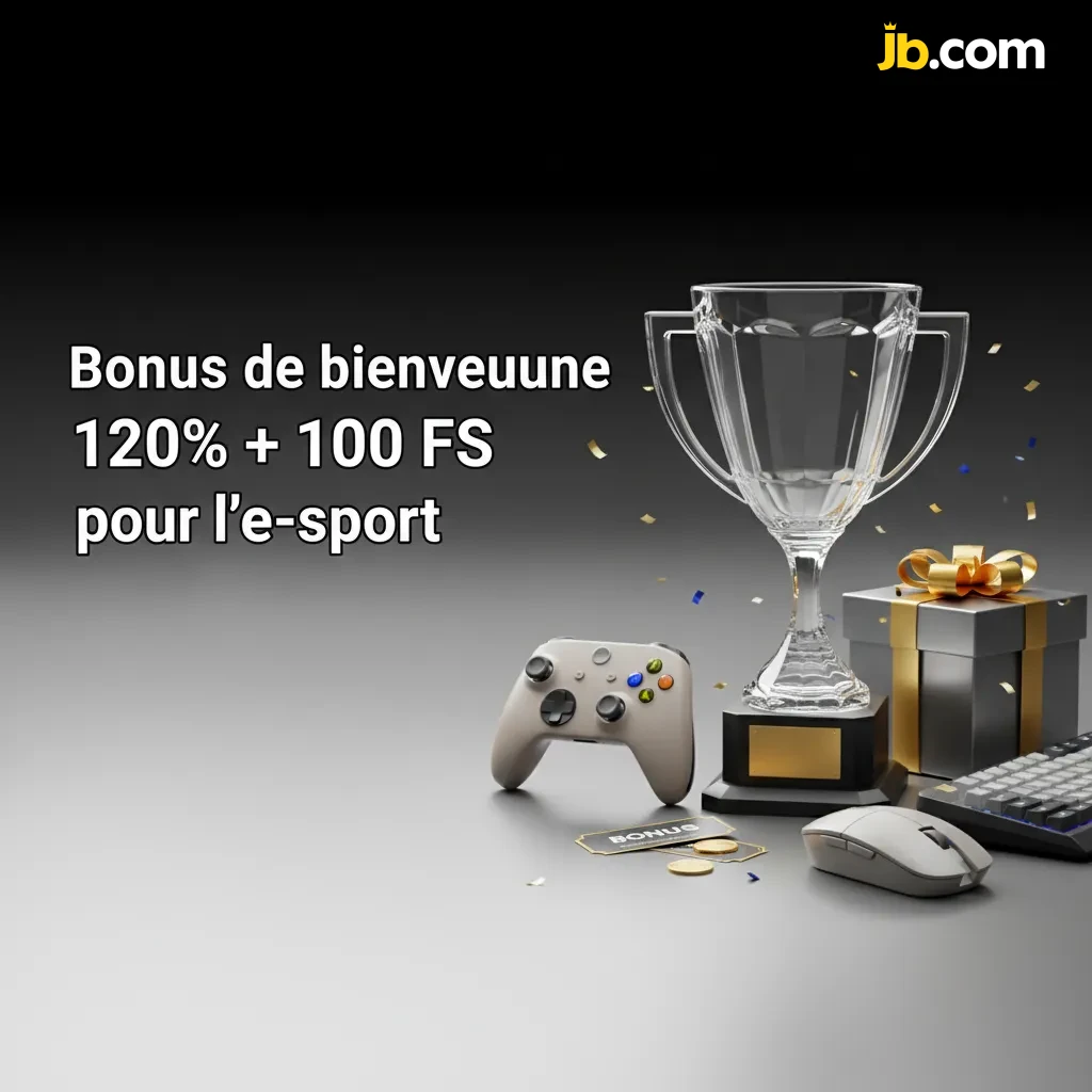 Bannière: Bonus de bienvenue 120% + 100 Free Spins pour l’e‑sport, sur 1er dépôt. Conditions de mise s’appliquent.
