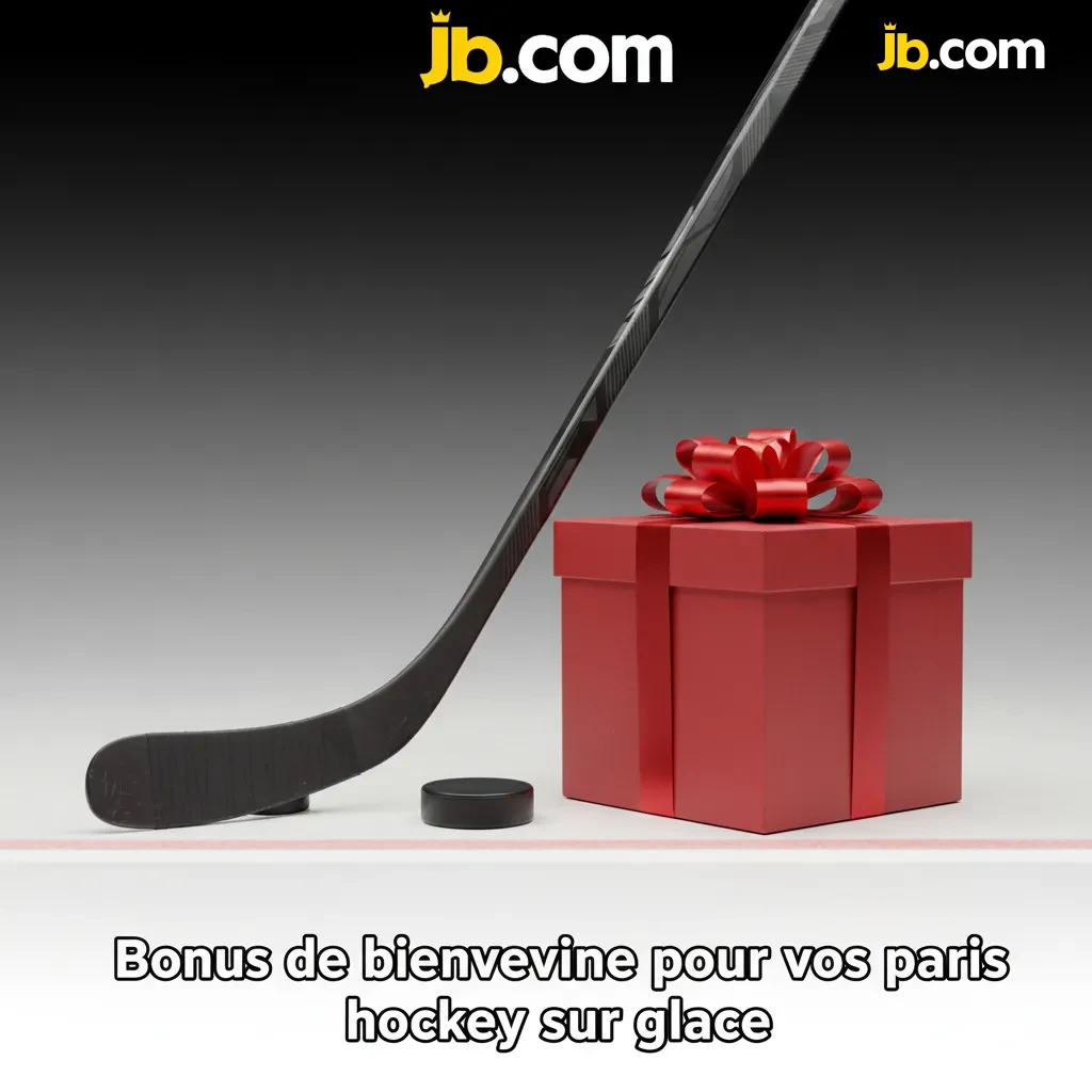 Bannière JB Casino: bonus de bienvenue paris hockey sur glace, conditions clés affichées dans la section Promotions.