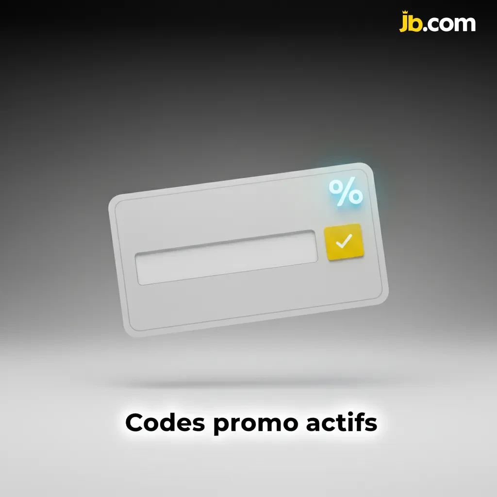 Tableau de codes promo actifs: JB120 120%+100 FS 1er dépôt, SPORT100 pari gratuit, APP20 20 tours; conditions et validité.
