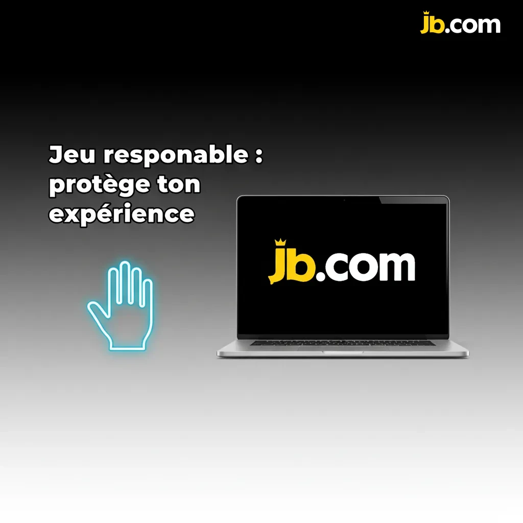 Bannière "Jeu responsable : protège ton expérience" avec icônes de limites, pause, auto‑exclusion et aide.