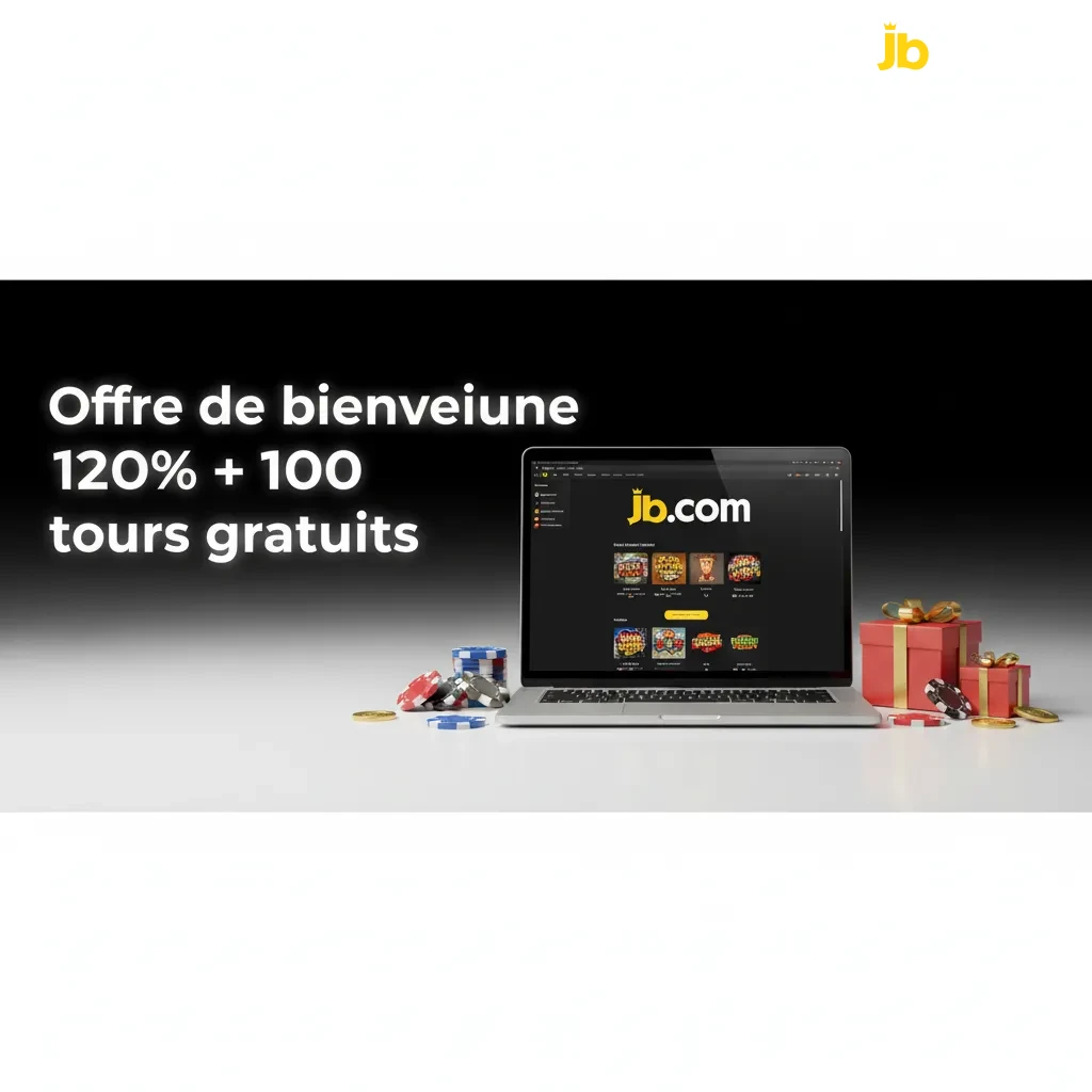 Offre de bienvenue: 120% sur 1er dépôt + 100 tours gratuits pour machines à sous. Min 3 000 XAF. Validité 7 jours. Mise 35x.