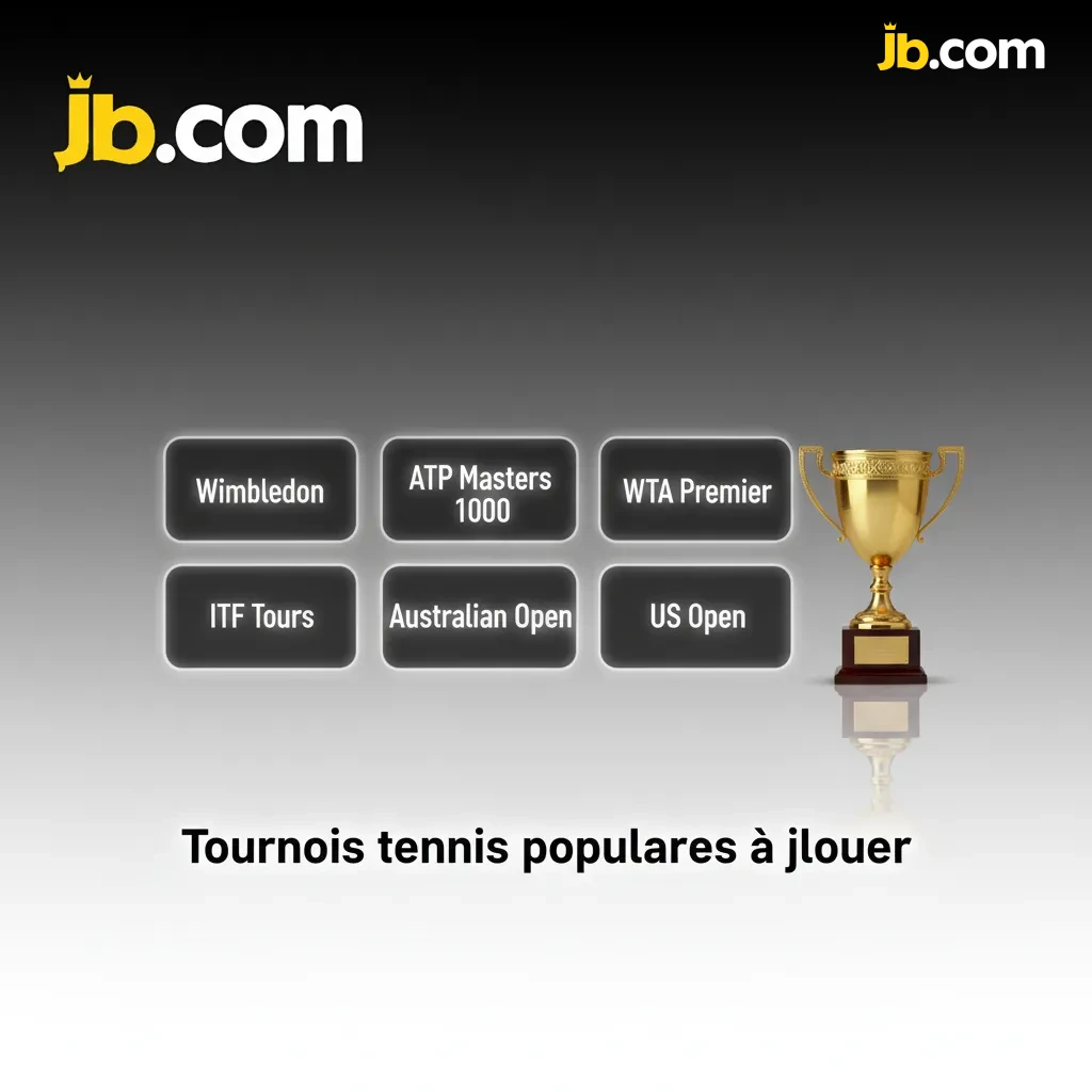 Tournois tennis populaires: Grands Chelems, ATP/WTA 1000/500/250, Finals, Coupes par équipes, Challenger et ITF.