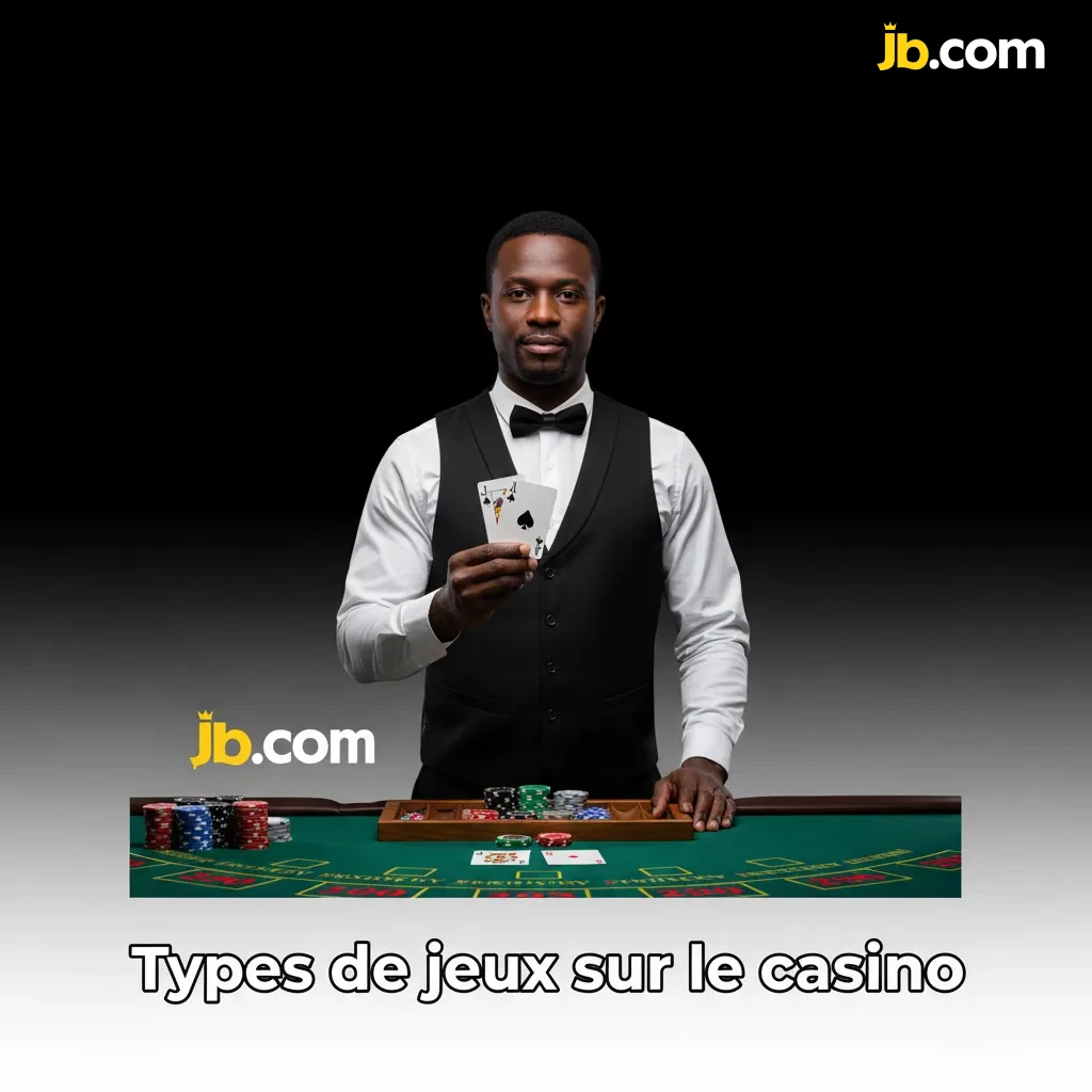 Illustration des catégories de jeux de casino: machines à sous, crash, roulette/blackjack, jackpots, poker, instantanés.