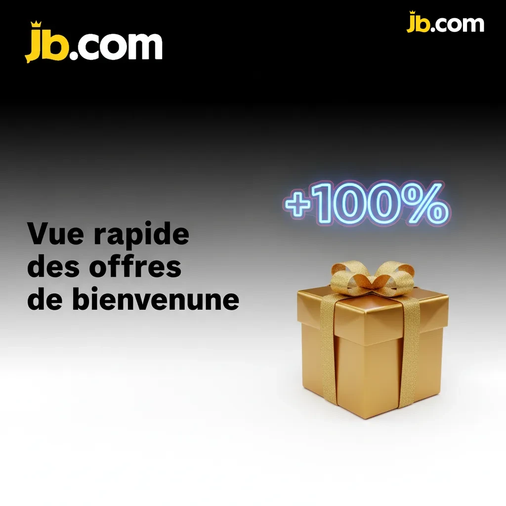 Aperçu de l’offre de bienvenue JB Casino: 1er dépôt 120% + 100 tours gratuits; mises et dépôt minimum à vérifier.