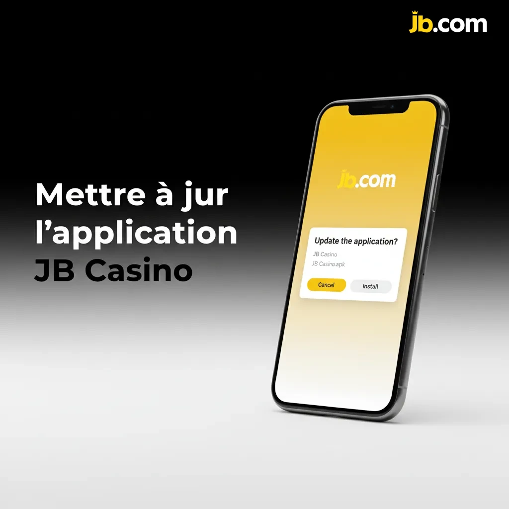 Mise à jour JB Casino: Android accepter l’alerte ou télécharger; iOS PWA rouvrir et tirer pour recharger sans perte de données