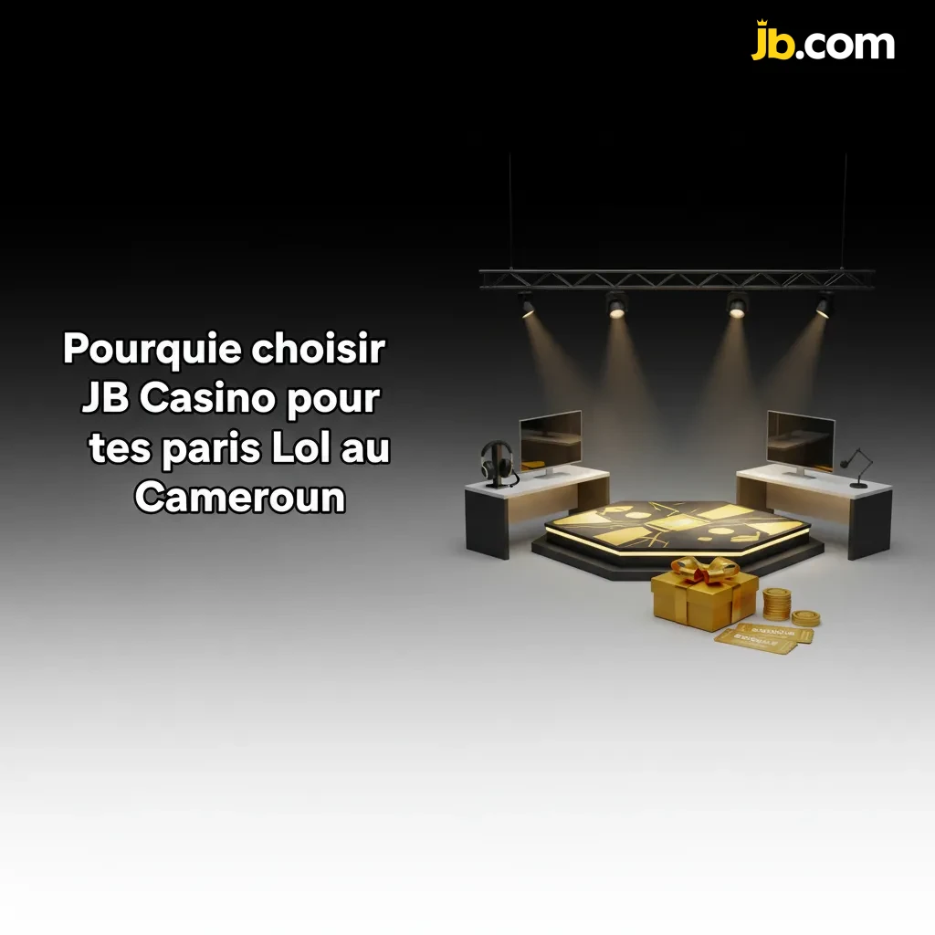 Paris LoL au Cameroun chez JB Casino: 120%+100 FS, XAF via MTN/Orange/Visa/MC, support 24/7 FR, cotes serrées, app simple.
