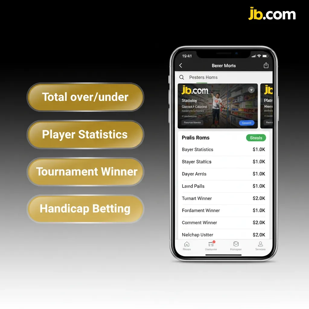 Types de paris dans l’app JB Casino: simple, combiné, système, handicap asiatique et plus/moins.
